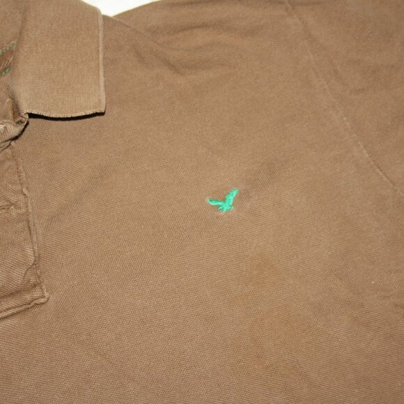 Brown American Eagle Polo Size Large The Eagle Polo - Picture 4 of 5